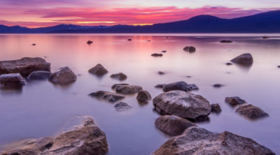 Lake Tahoe At Sunset